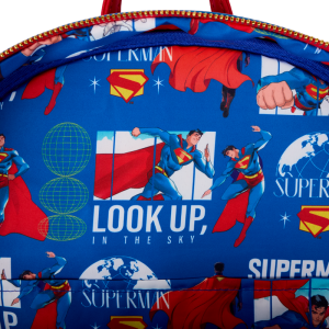 Superman Light Up Glow Full-Size Backpack