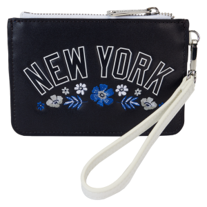 MLB New York Yankees Floral Card Holder Wristlet Clutch
