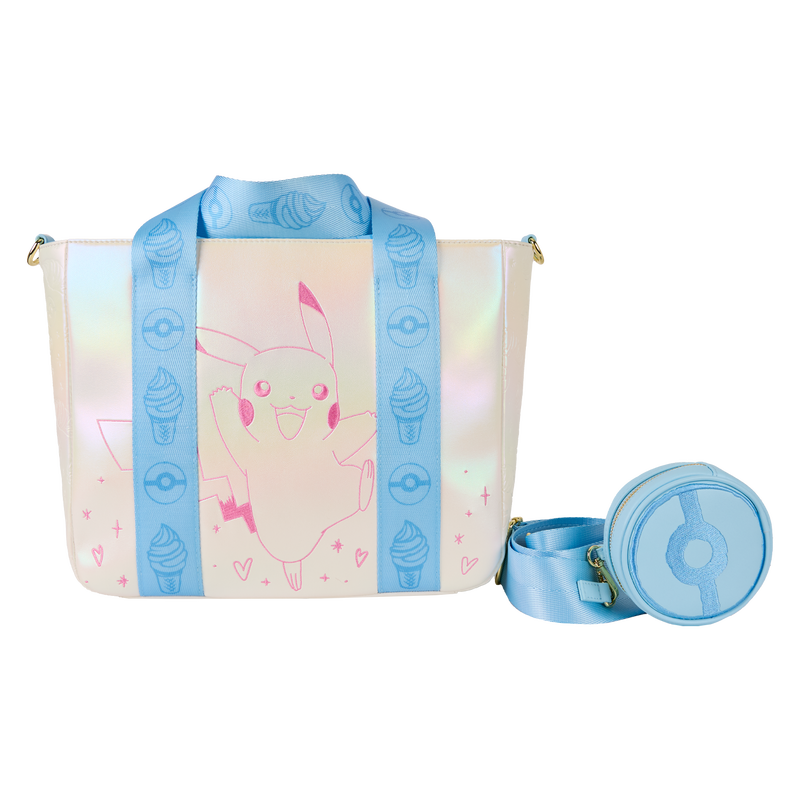 Pok&eacute;mon Iridescent Pikachu Tote Crossbody Bag with Coin Bag