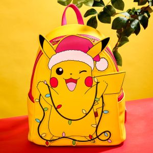 Pok&eacute;mon Santa Pikachu String Lights Light Up Mini Backpack