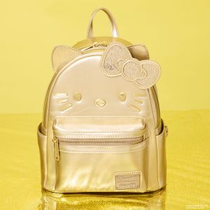 Limited Edition Sanrio Hello Kitty 50th Anniversary Gold Mini Backpack