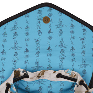 Peter Pan Exclusive Captain Hook Pirate Ship Drawstring Nylon Full-Size Backpack