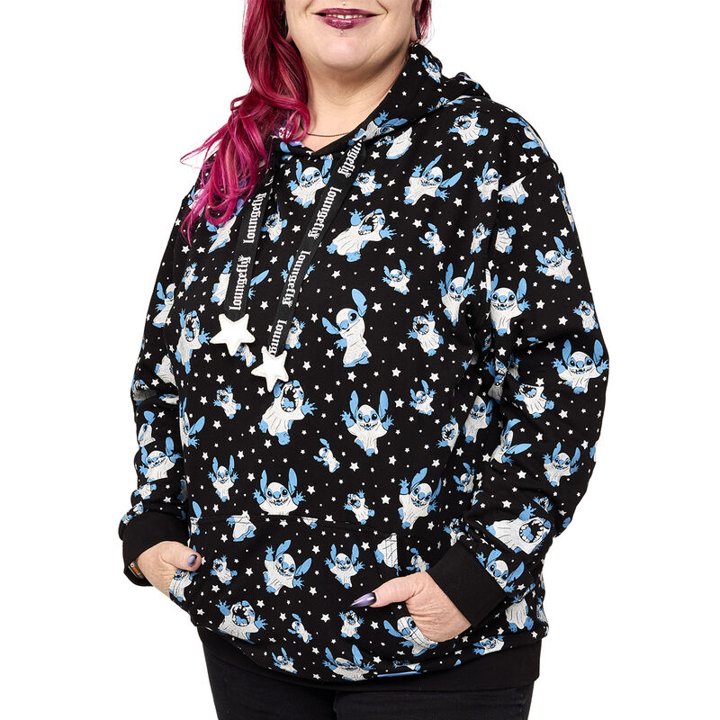Stitch Ghost Costume All-Over Print Unisex Hoodie