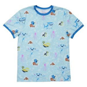 Finding Nemo 20th Anniversary Bubbles All-Over Print Unisex Ringer Tee&nbsp;