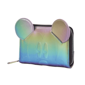 Mickey Mouse Exclusive Oil Slick Iridescent Cosplay Zip Around Wallet