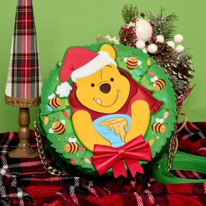 Winnie The Pooh Stuck In Wreath Glow Crossbody Bag